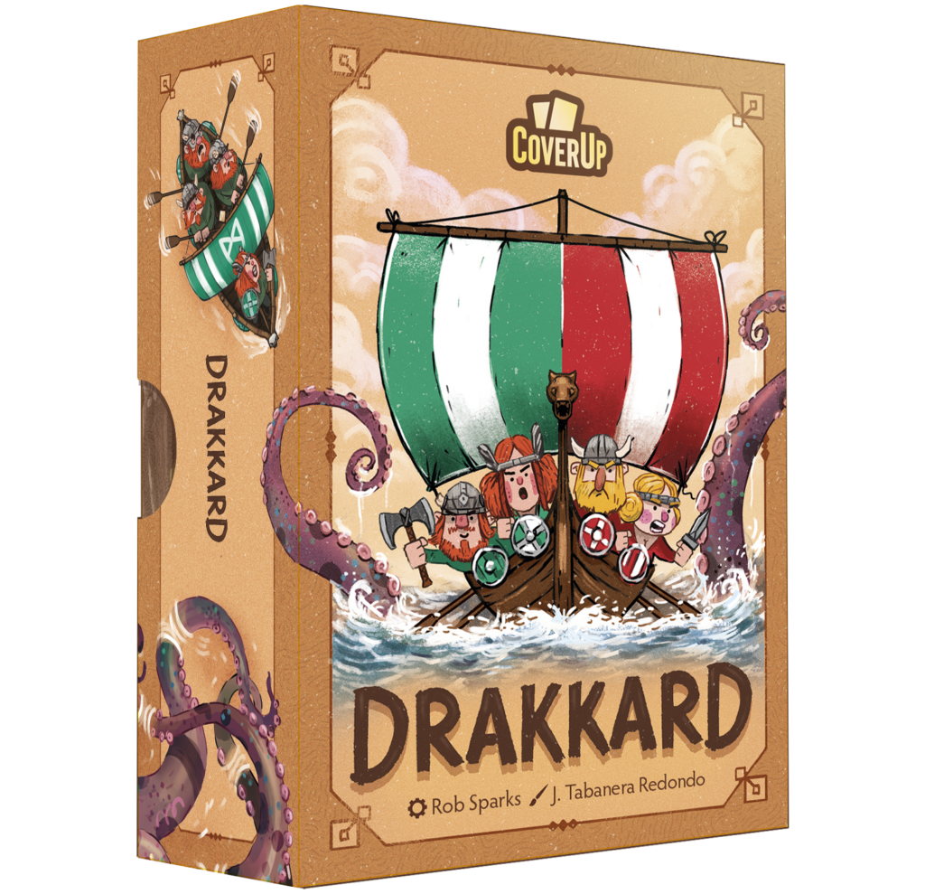 Die Schachtel des Wikingerspiels "Drakkard"