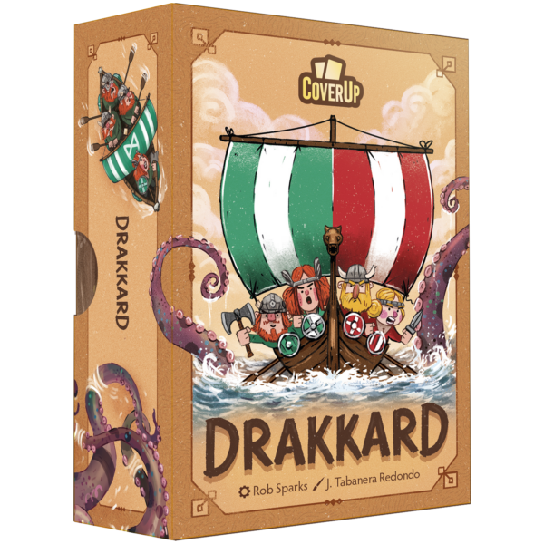 Die Schachtel des Wikingerspiels "Drakkard"