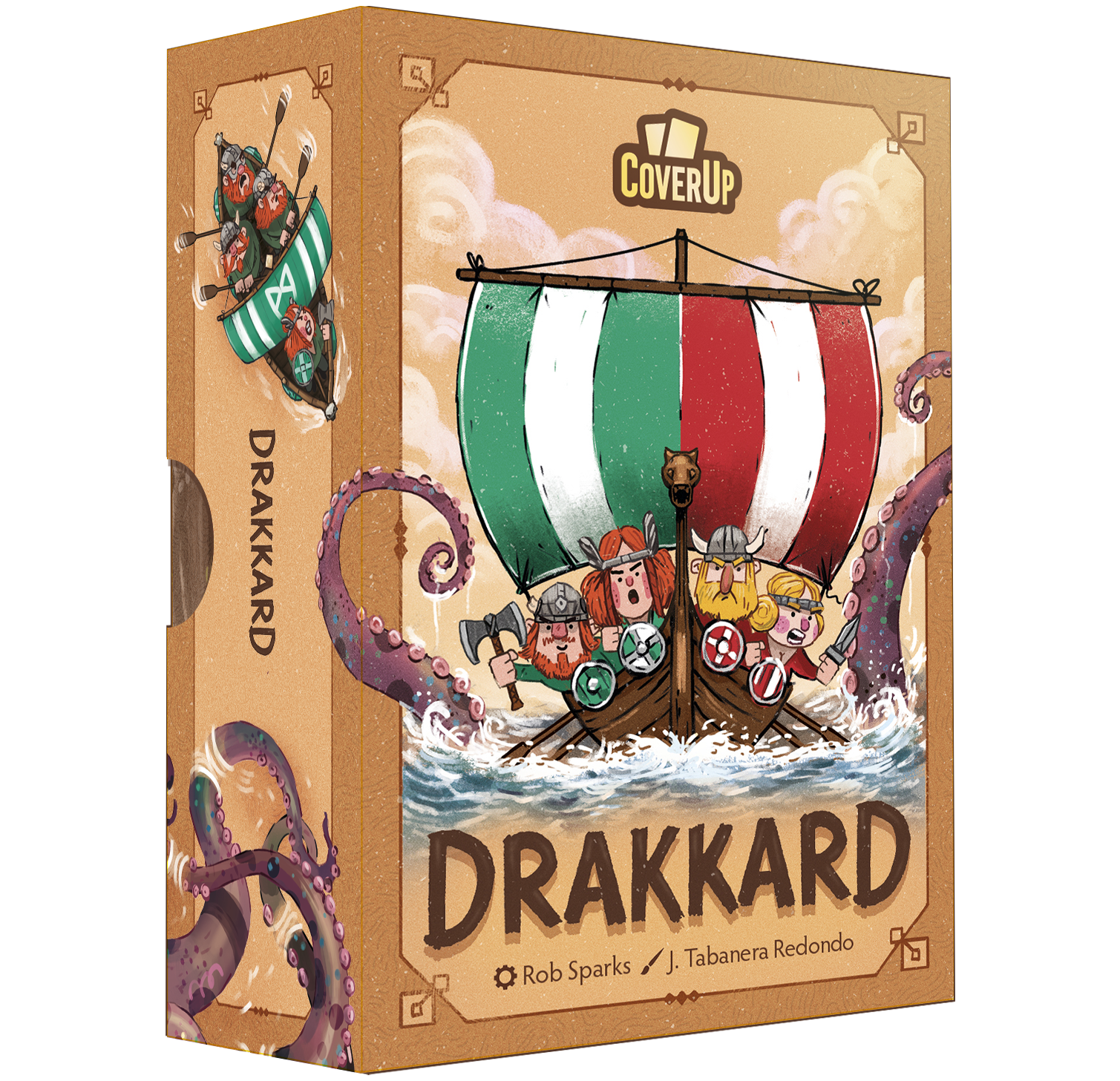 Die Schachtel des Wikingerspiels "Drakkard"
